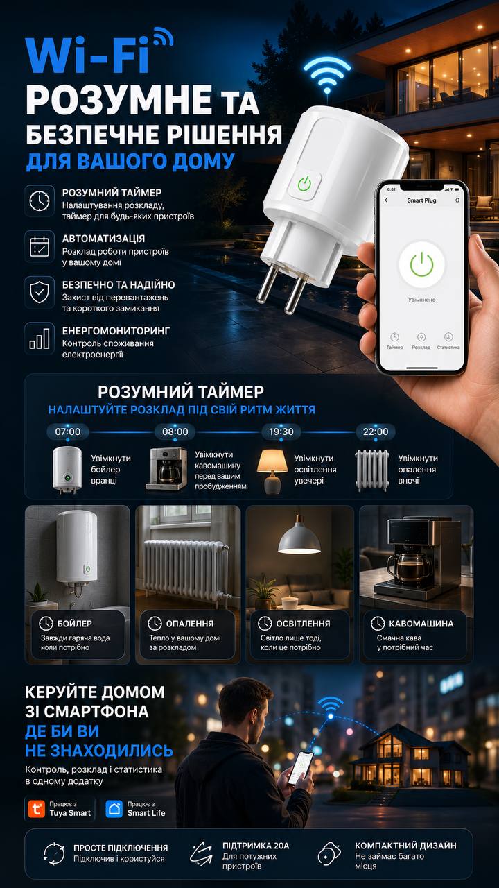 Розумна WiFi-розетка