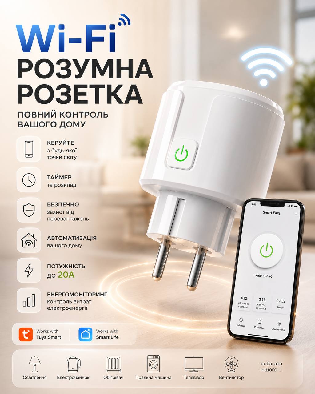 Розумна WiFi-розетка